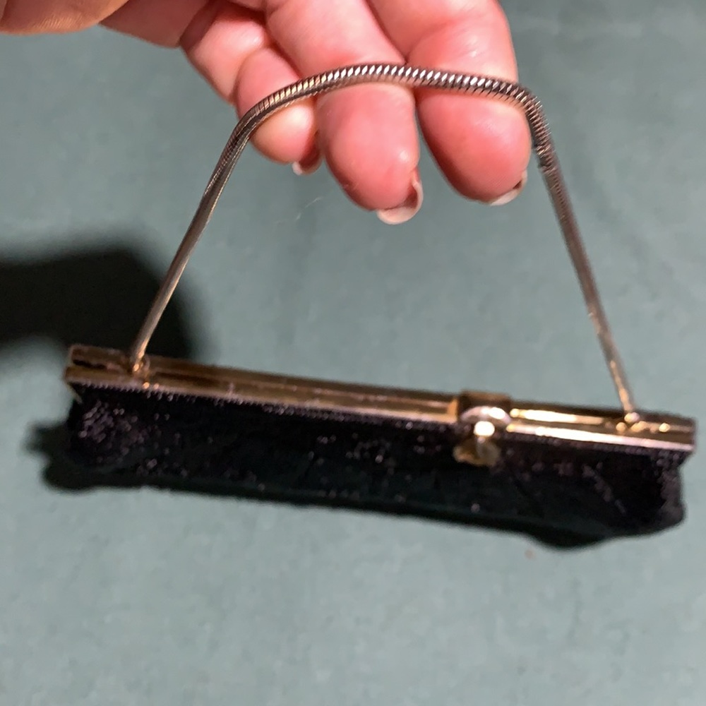 Vintage black beaded clutch - Picture 8 of 15
